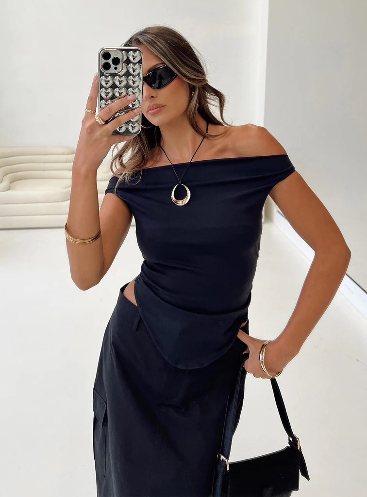 Hester Top Black | Princess Polly US