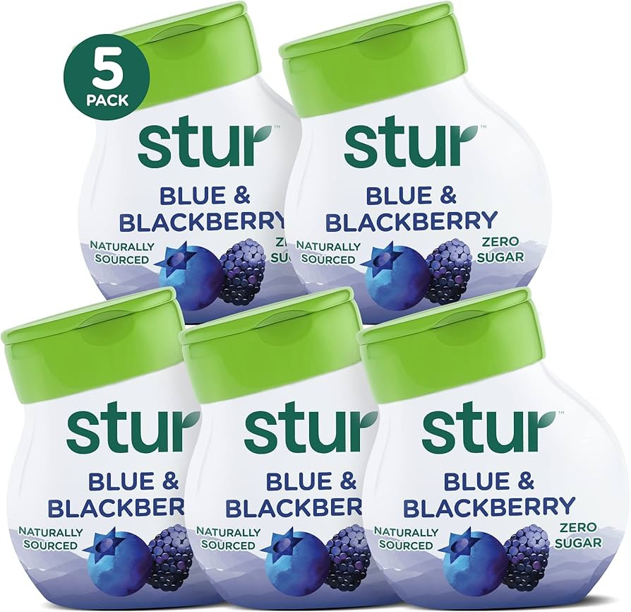 Stur Liquid Water Enhancer | Blue & Blackberry | Naturally Sweetened | High in Vitamin C & Antiox... | Amazon (US)