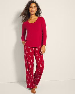 Packaged Long-Sleeve Pant Set | SOMA