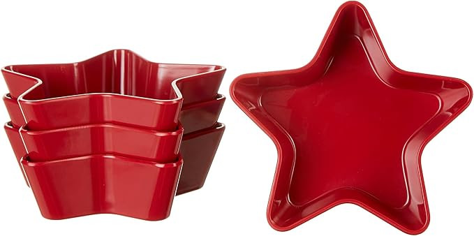Supreme Housewares, Blue Gourmet Art 4-Piece Patriotic Star Melamine 5 1/2-inch Bowl, Dessert | Amazon (US)