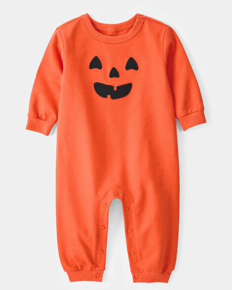 Baby Halloween Pumpkin Jumpsuit - Orange | Carter's Inc
