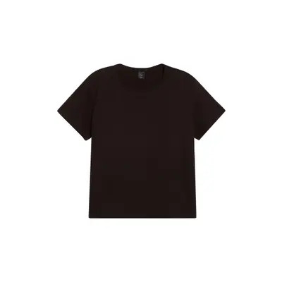 LESET The Margo Crop Tee in Black at Nordstrom, Size X-Small | Nordstrom