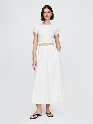 Poplin Maxi Skirt | Gap (US)