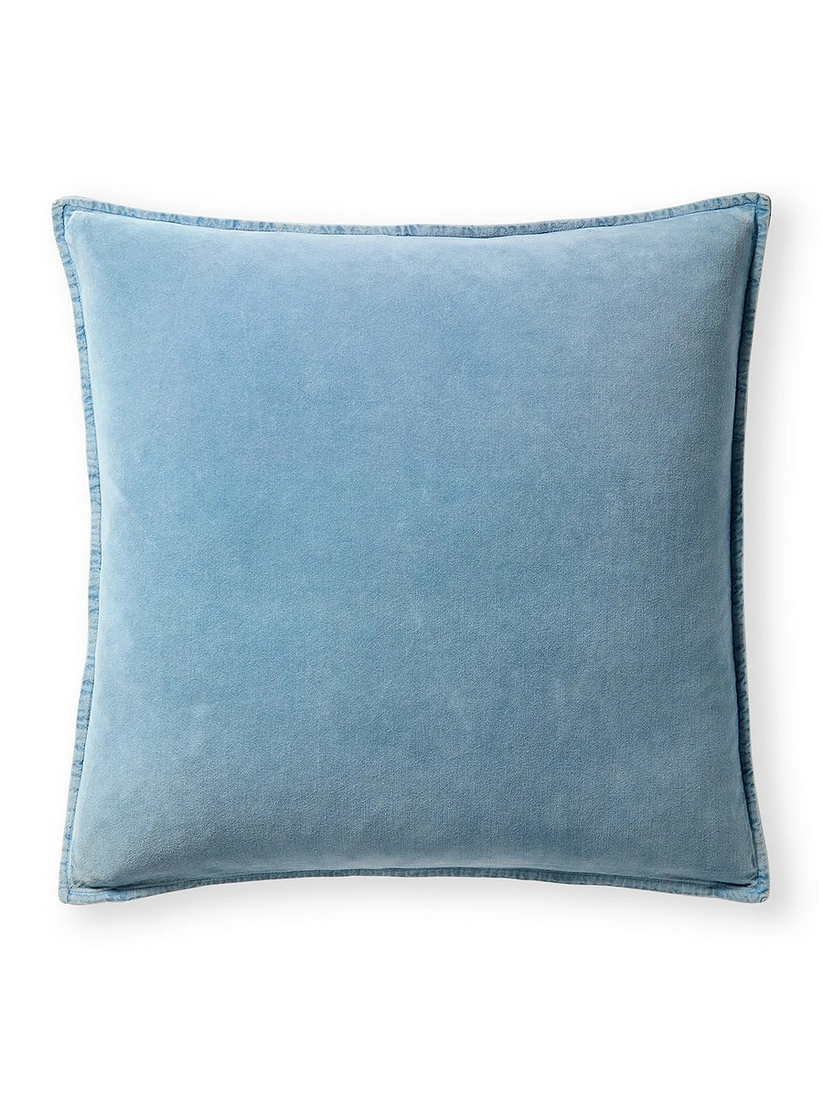 Washed Velvet Pillow Cover | Serena and Lily