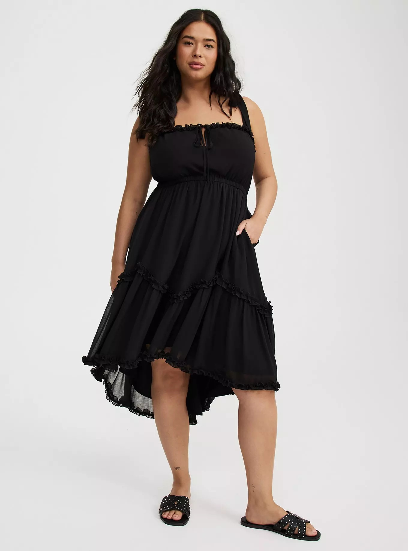 High-Low Tie-Detail Dress | Torrid (US & Canada)