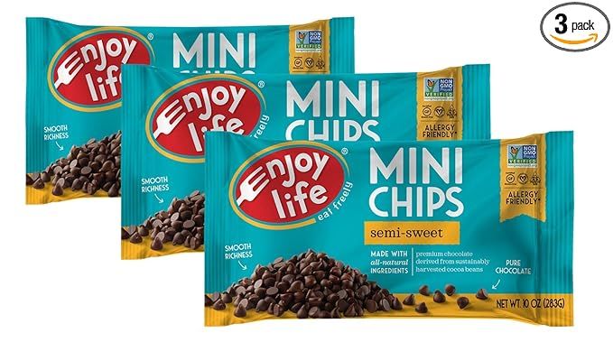 Enjoy Life Semi Sweet Chocolate Mini Chips, 10 oz-SET OF 3 | Amazon (US)