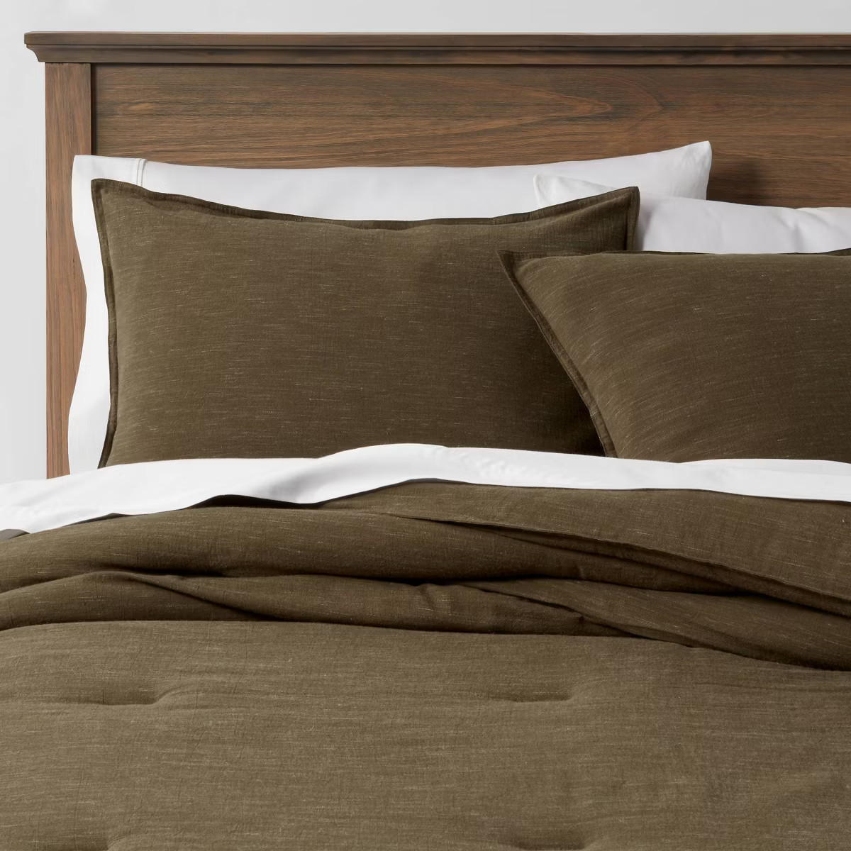 Space Dyed Cotton Linen Comforter & Sham Set - Threshold™ | Target