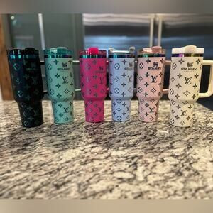 LASER ENGRAVED STANLEY 40OZ NIB WITH FUN PRINTS | Poshmark