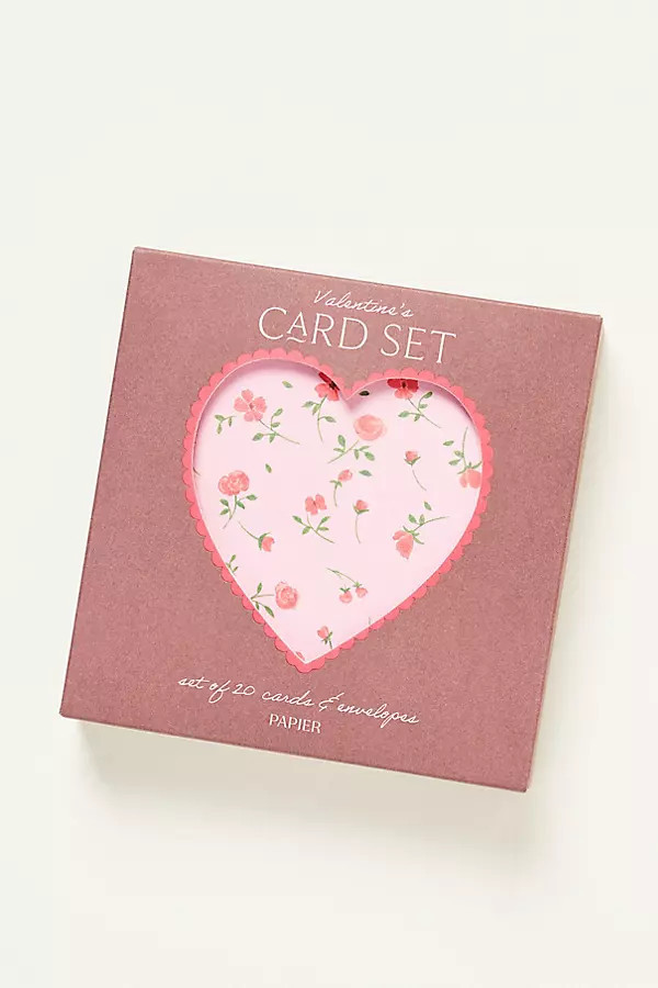 Valentine's Day Notecards, Set of 20 | Anthropologie (US)