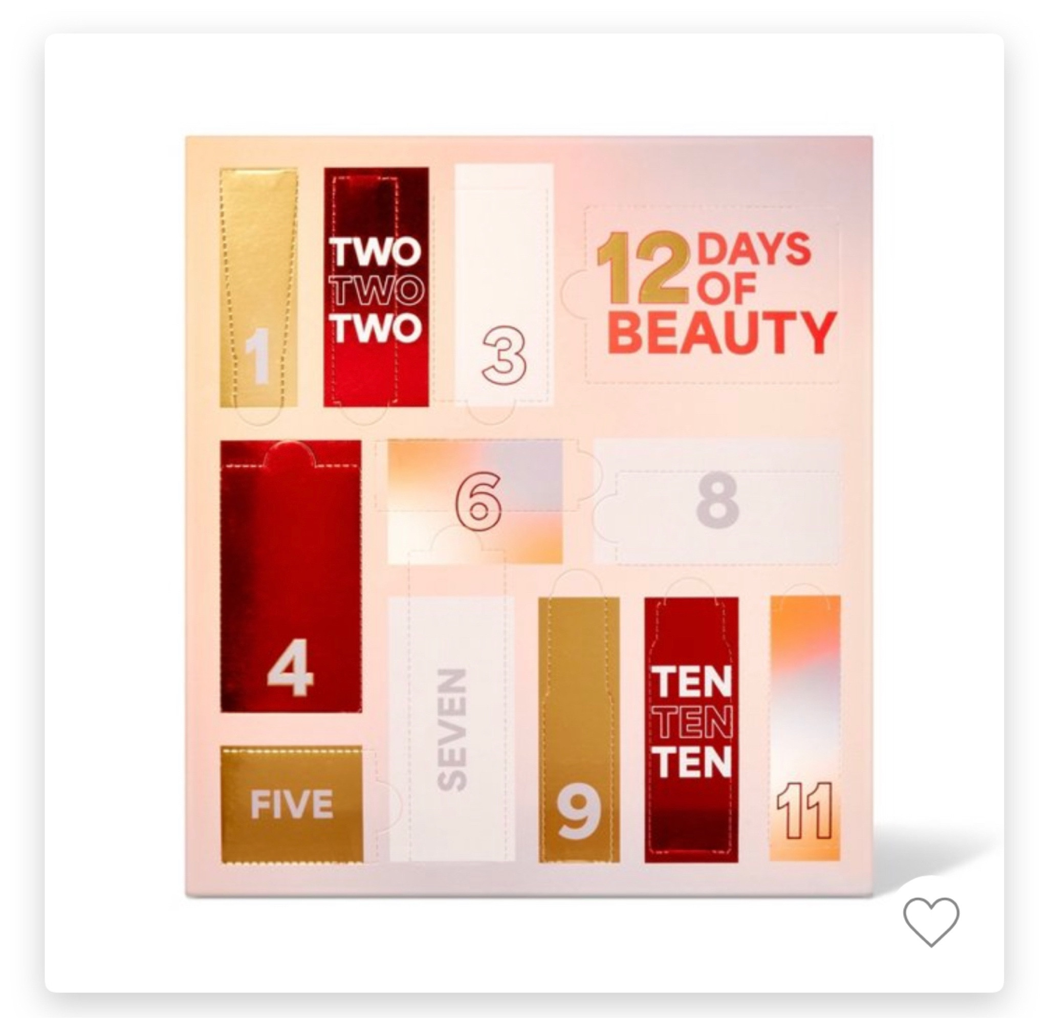 Target 12 day of beauty advent calendar. 

#LTKGiftGuide #LTKbeauty #LTKHoliday