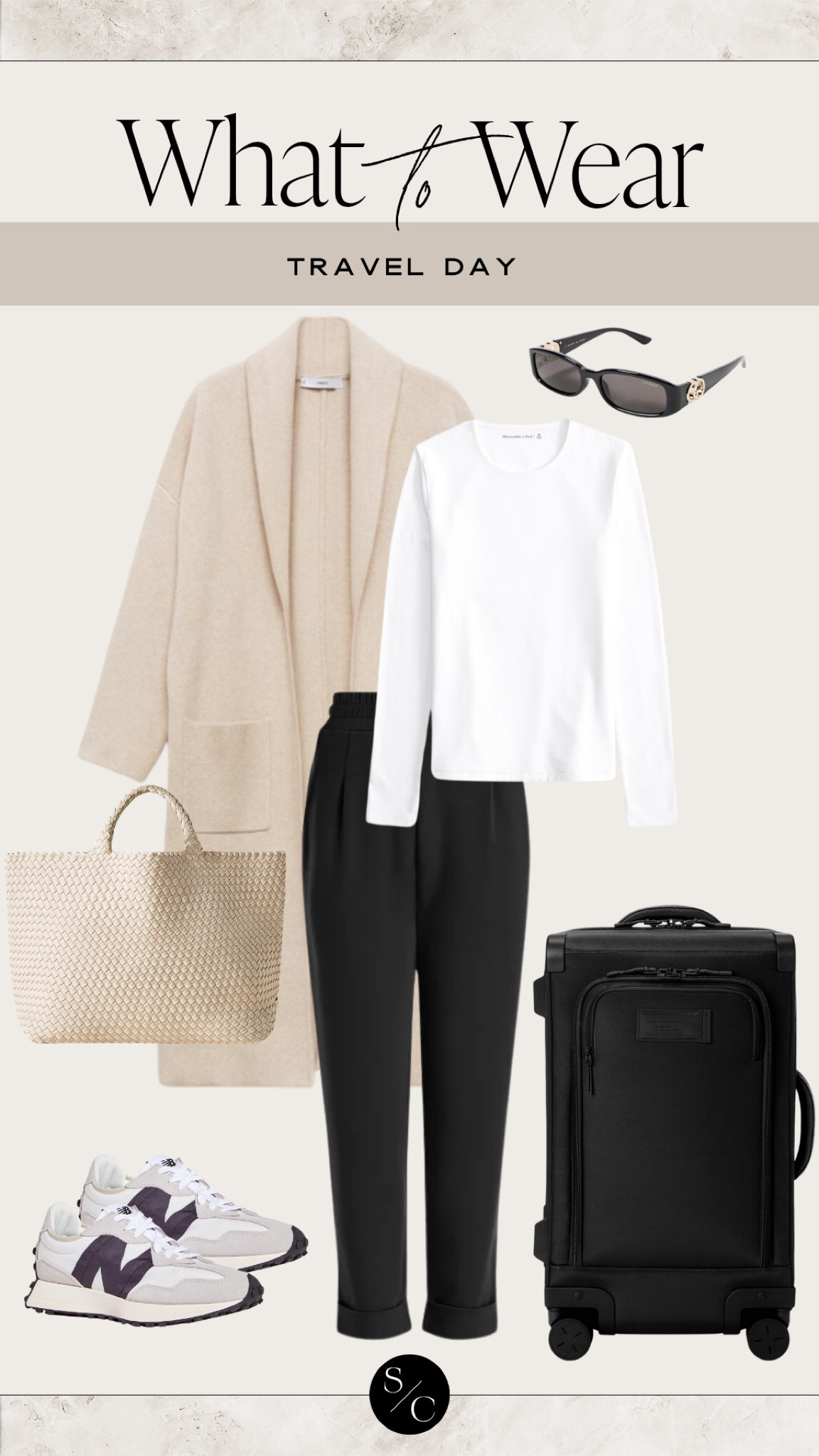 WHAT TO WEAR | Travel Day ✈️ 

Use code STYLECUSP for 25% off suitcase & sitewide at Dagne Dover

Airport style, airplane fit, travel fit, bestselling coat, luggage must have, holiday travel 

#LTKTravel #LTKSaleAlert #LTKWorkwear