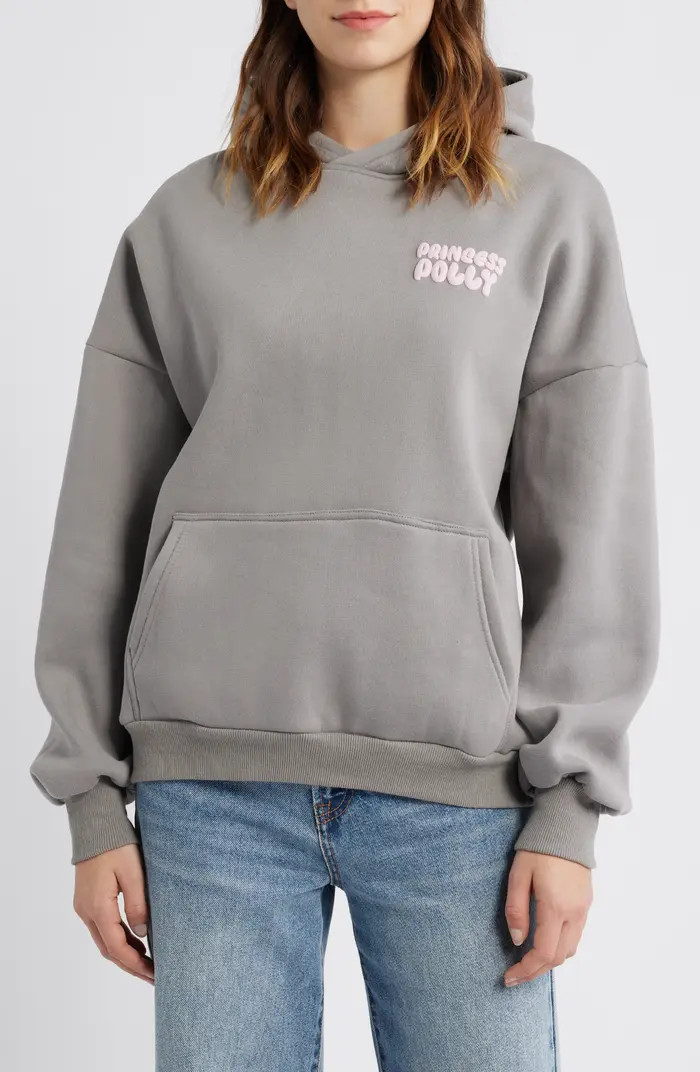 Princess Polly Graphic Print Logo Hoodie | Nordstrom | Nordstrom