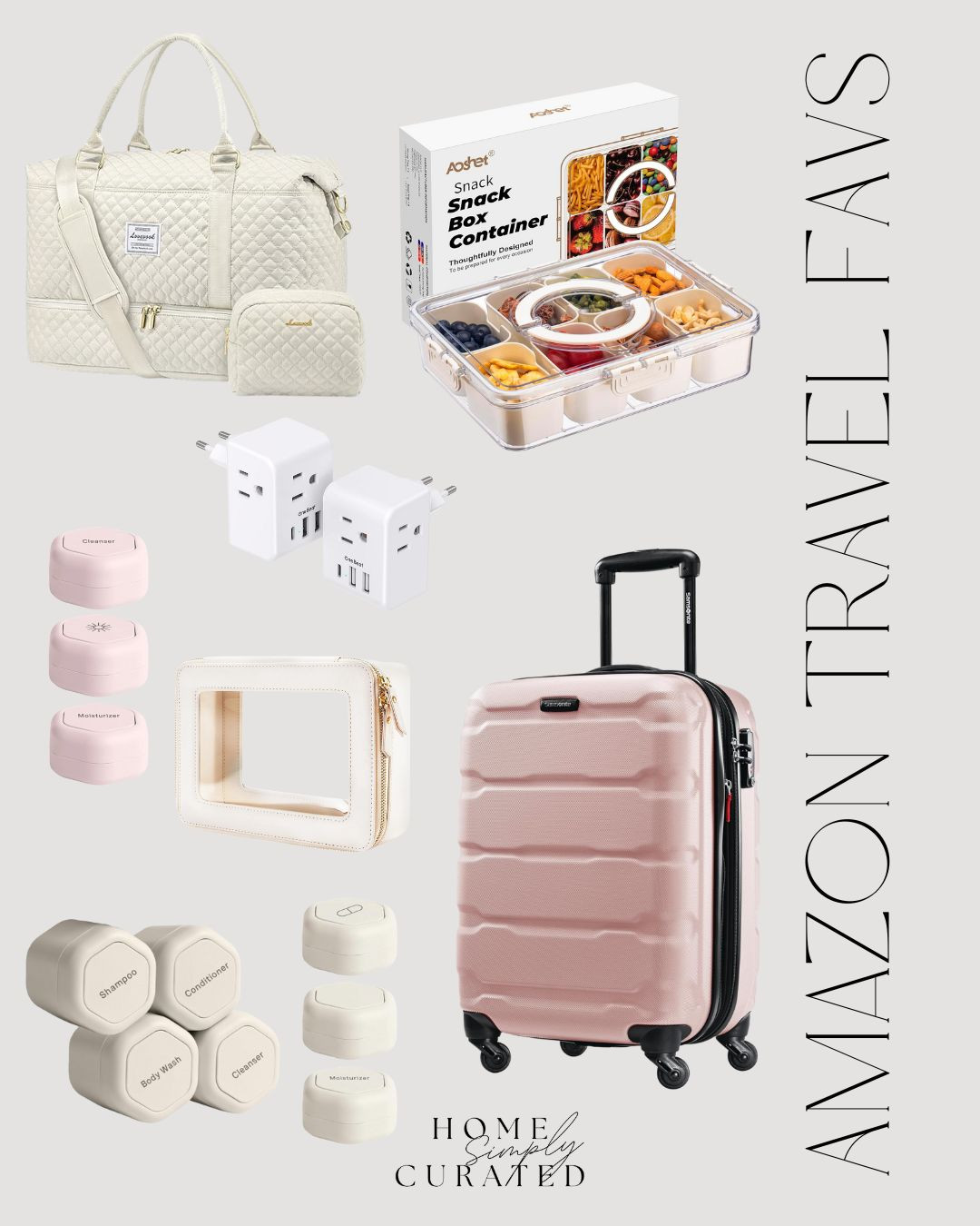 Shop these Amazon travel favorites for your upcoming holiday travels!


suitcase, travel, pack with me, amazon finds, weekender bag, tote bag, gift ideas, gifts for her, duffle bag 

 

#LTKTravel #LTKItBag