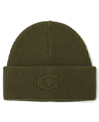 Women's Embossed C-Knit Beanie Hat | Macy's