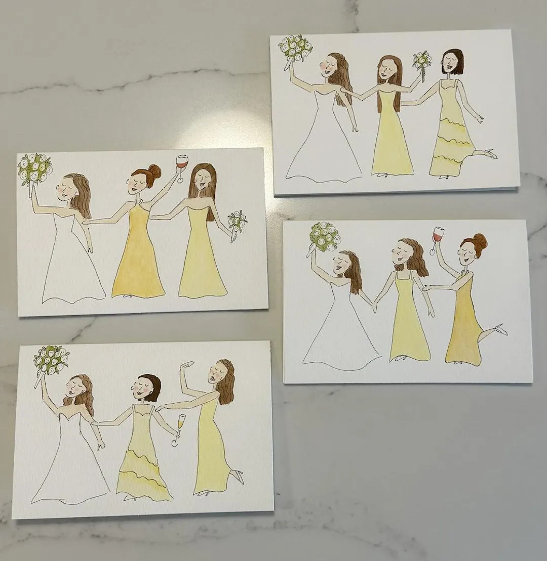 Watercolor Bridesmaid Proposal Card: Personalized Bridal Party - Etsy | Etsy (US)