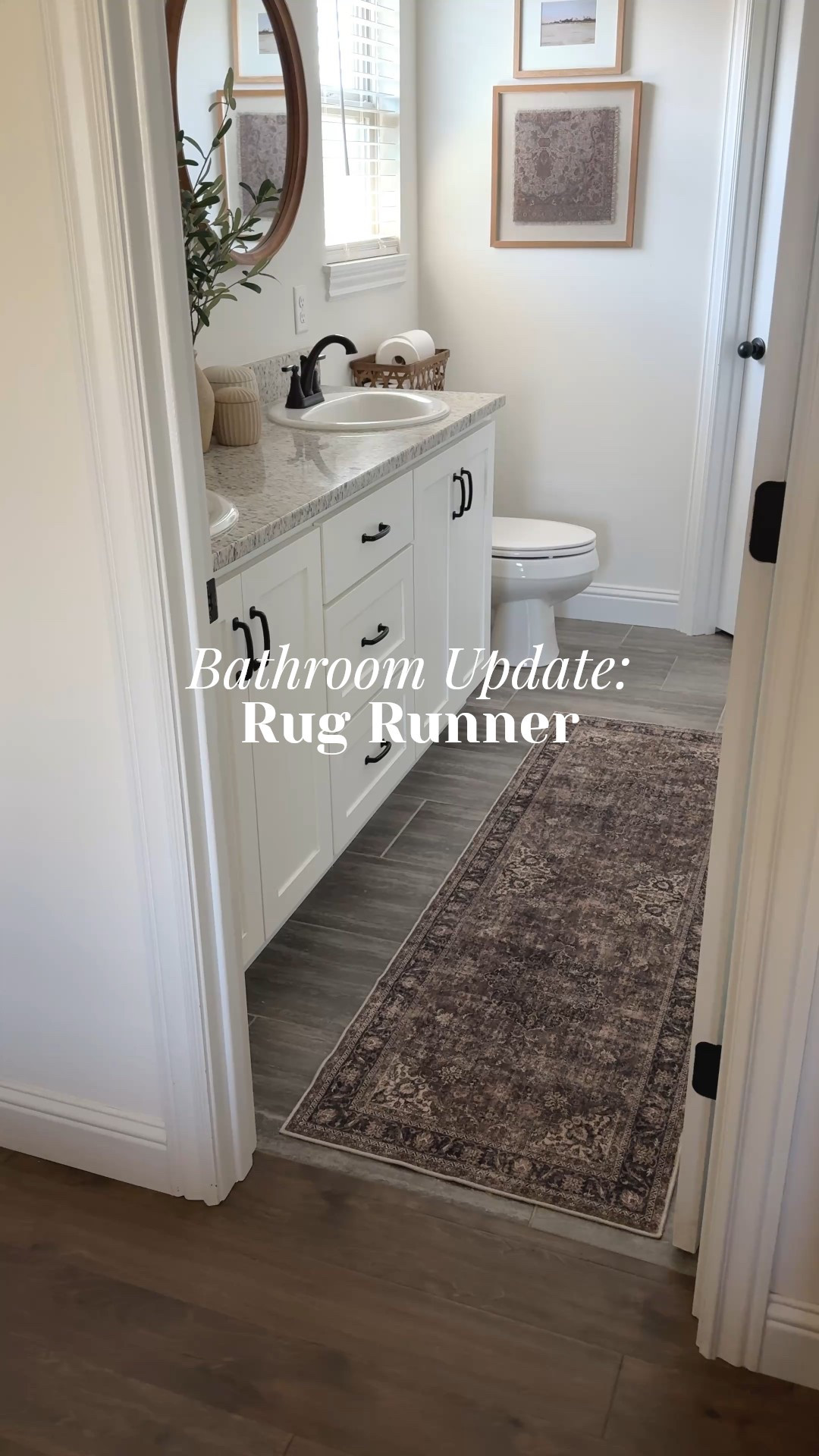 Bathroom update ✨ This beautiful rug runner is washable, low pile (great for high-traffic areas), non-slip, and the vintage pattern plus neutral tones instantly give off all the cozy vibes 🤌🏻🤎

Grab one for yourself and give your space an instant glow-up! Cozy vibes, vintage charm, and budget-friendly—yes please 🤩

#LTKHome #LTKFindsUnder50 #LTKStyleTip