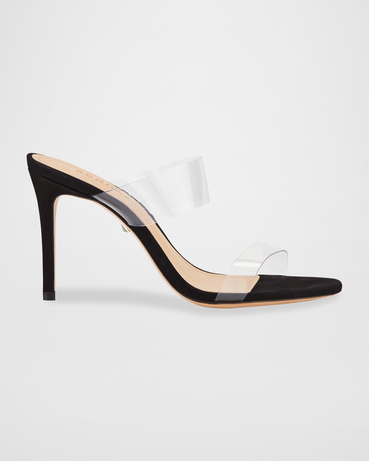 Ariella Strappy See-Through Vinyl Slide High-Heel Sandals | Neiman Marcus
