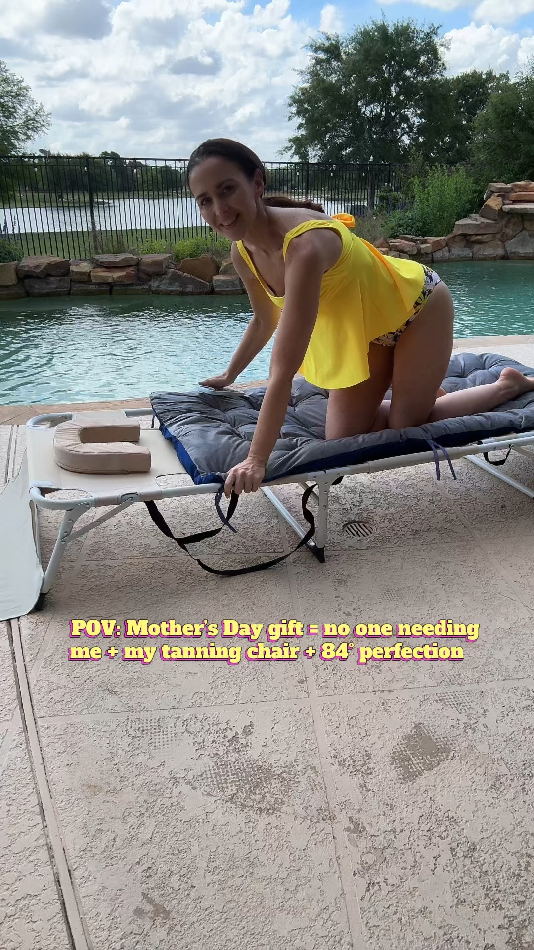 The perfect tanning chair 

#LTKOver40 #LTKmomlife #LTKMothersDay