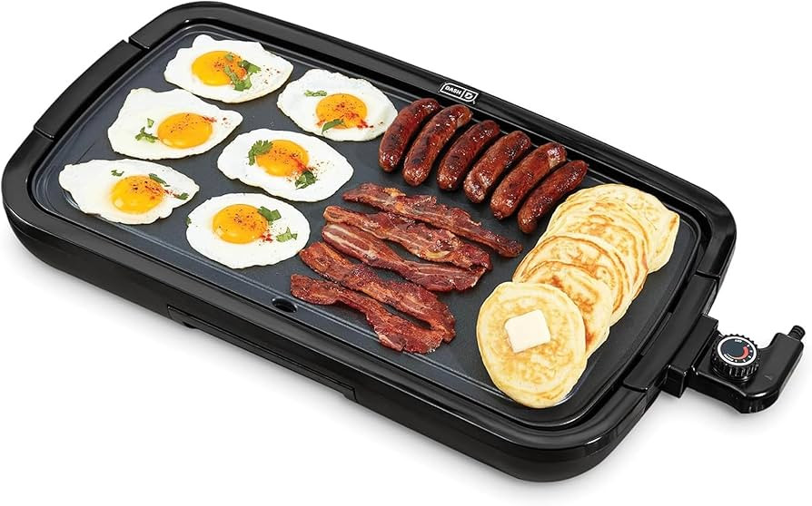DASH Deluxe Everyday Electric Griddle with Dishwasher Safe Removable Nonstick Cooking Plate for P... | Amazon (US)
