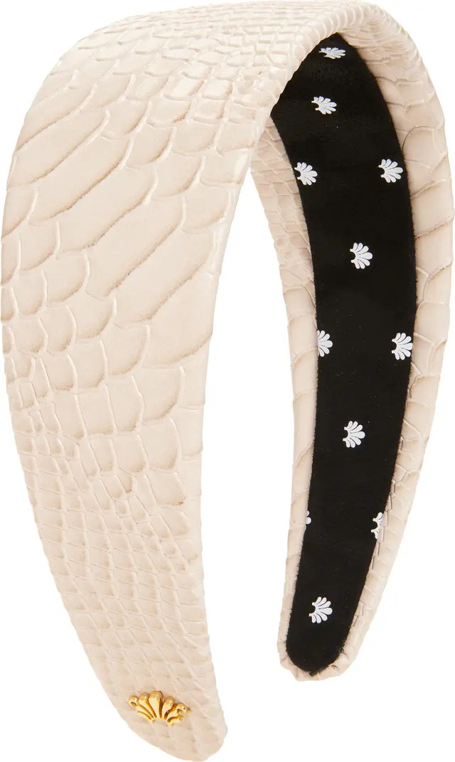 Brigitte Faux Croc Headband | Nordstrom