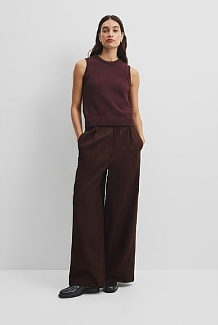 Cotton Twill Pant | Country Road