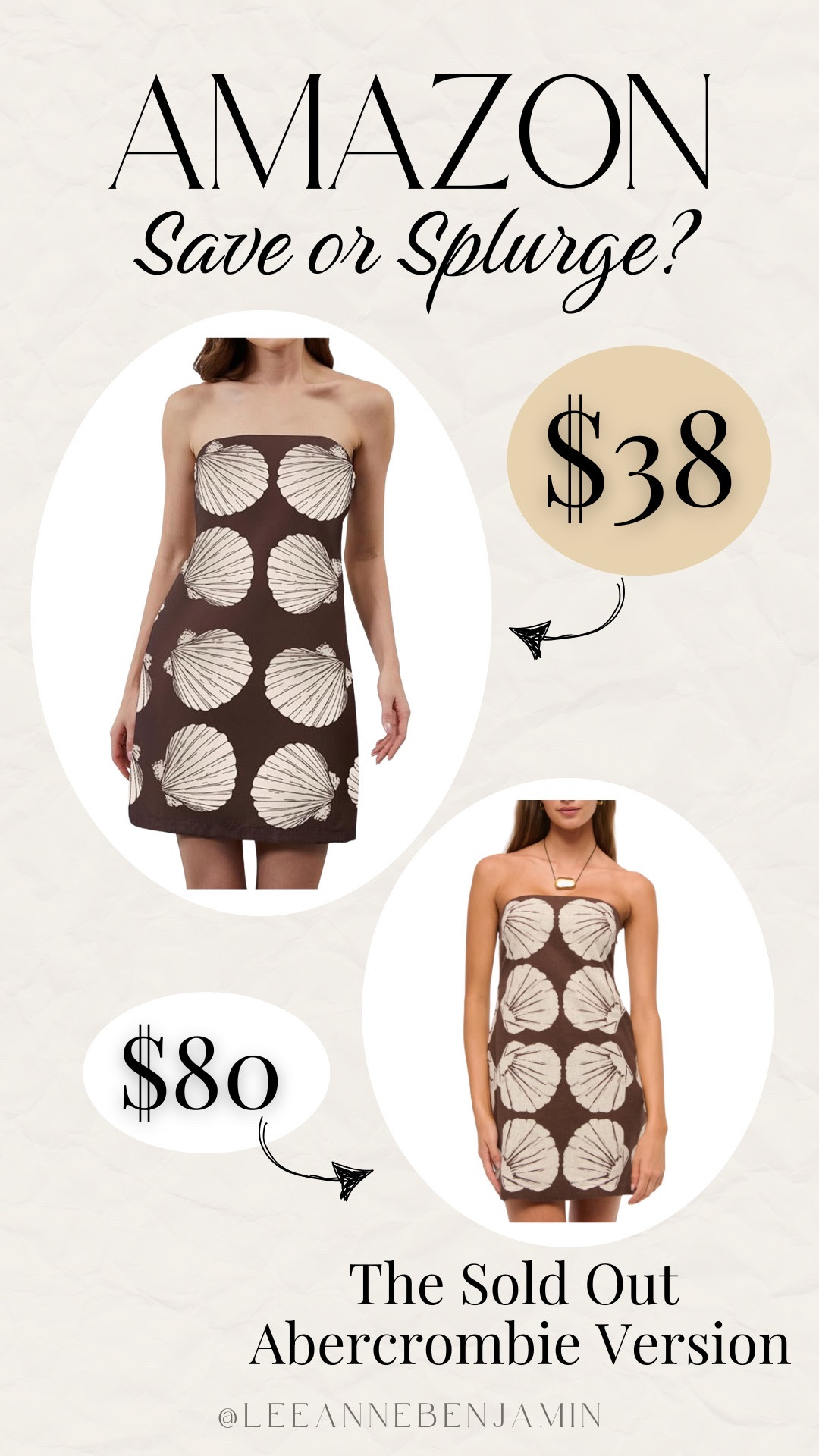 Would you save or splurge on this adorable shell printed mini dress? 

#LTKTravel #LTKOver40 #LTKMidsize