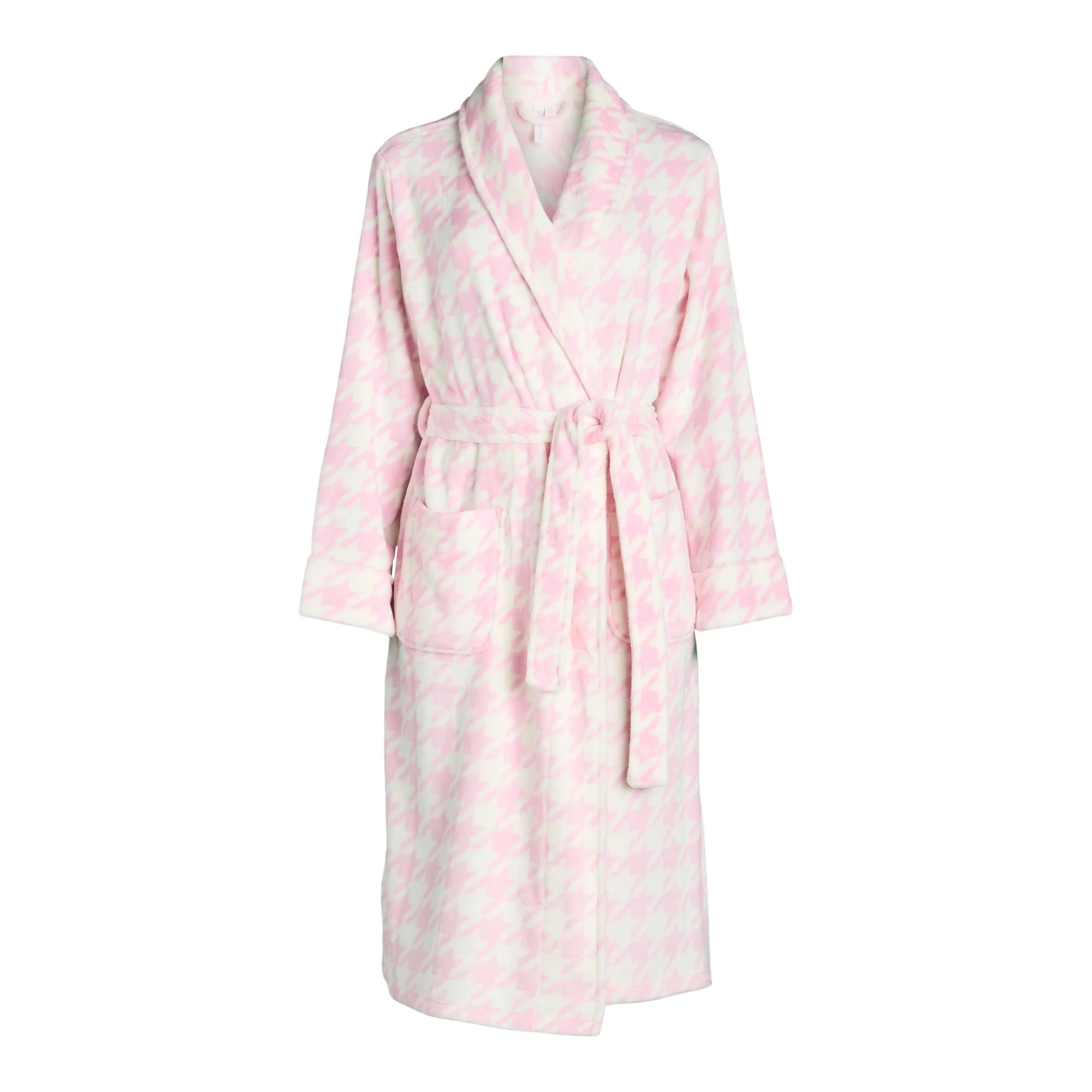 Joyspun Women's Houndstooth Robe | Walmart (US)