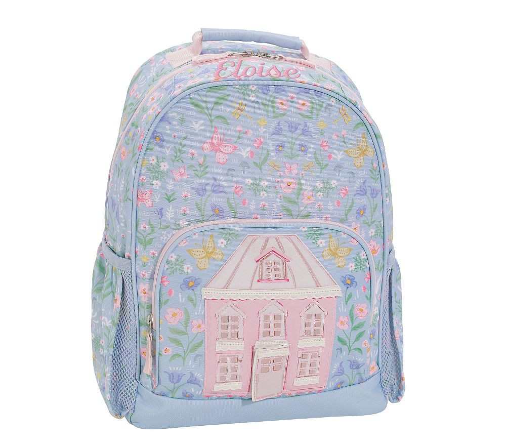 Mackenzie Blue Floral Dollhouse Backpacks | Pottery Barn Kids