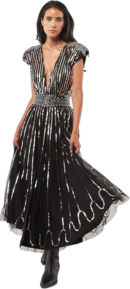 Women's Sarkisian Sequin V-Neck Dress | Amazon (US)