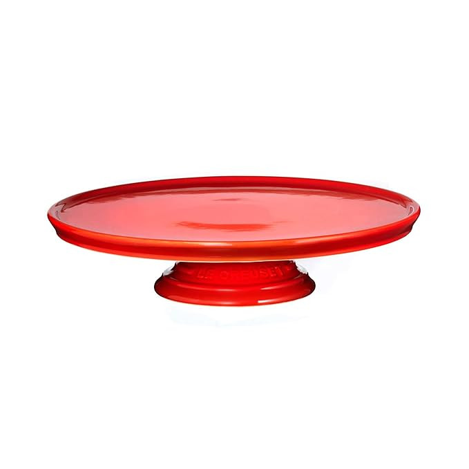 Le Creuset Stoneware Dessert/Cake Stand, Cerise (Cherry Red) | Amazon (US)