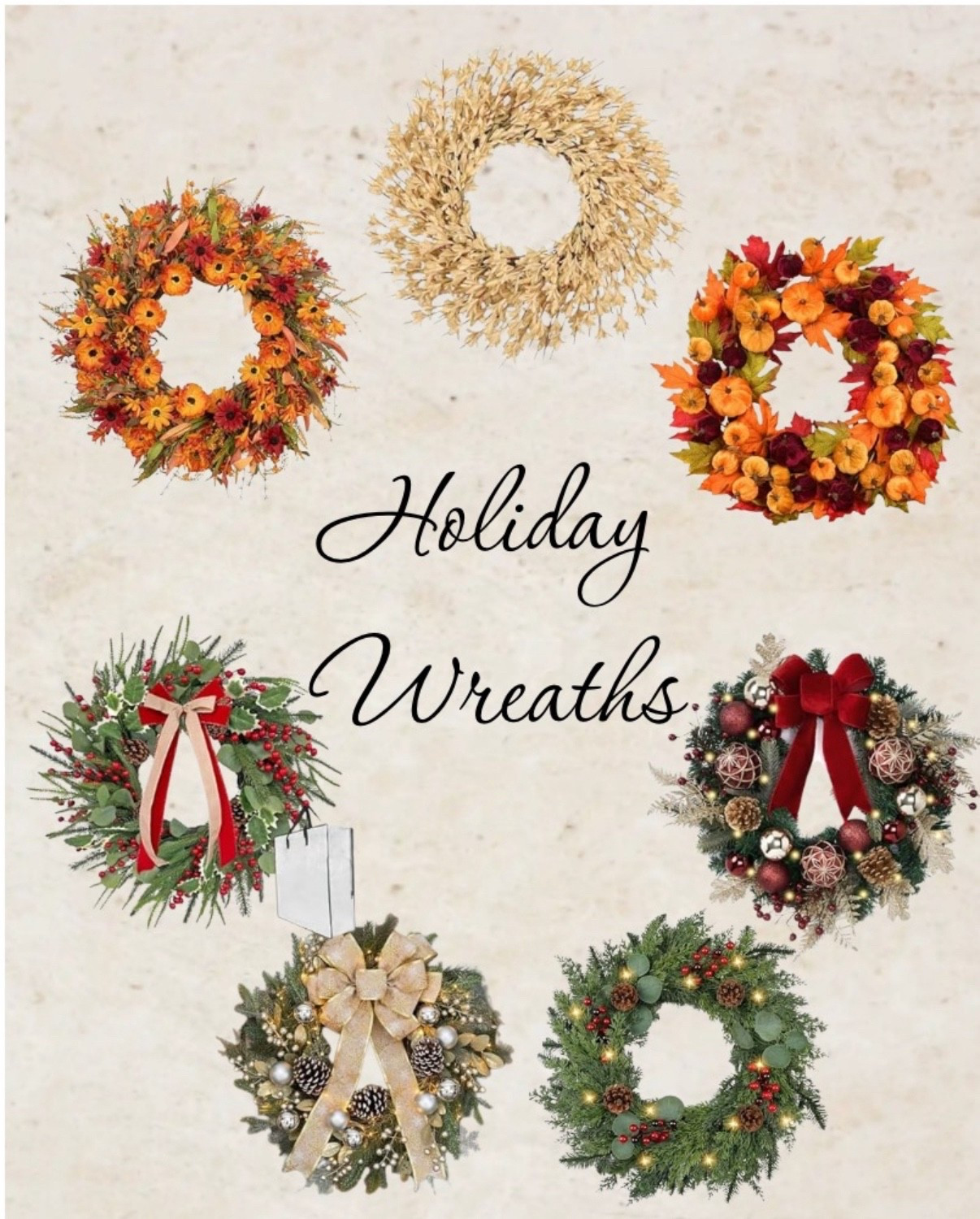 Thanksgiving & Christmas wreaths 

#LTKHome #LTKSeasonal #LTKHoliday