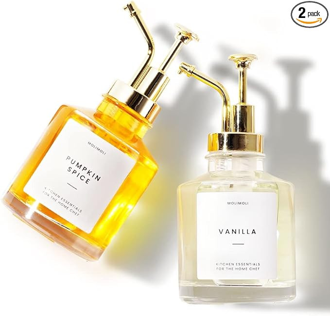 Molimoli Coffee Syrup Dispenser for Coffee Bar, Coffee Pump Dispenser, Glass Syrup Bottle w. Pump... | Amazon (US)