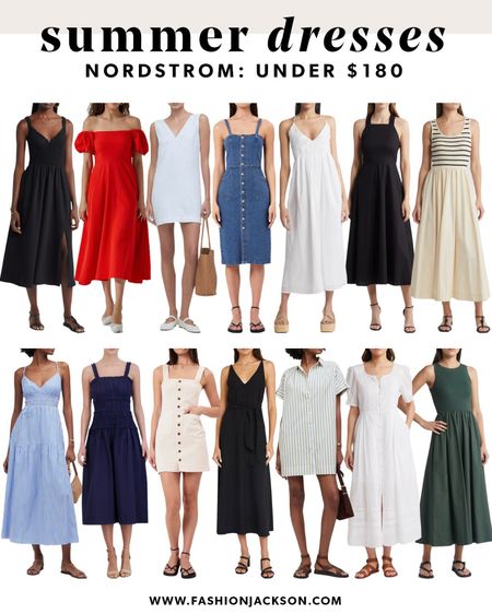 New summer dresses at @nordstrom! All under $180. #nordstrompartner #summerdress #summeroutfit #summerfashion #sundress #whitedress #blackdress #midi #mini #nordstrom #fashionjackson

#LTKFindsUnder100 #LTKSeasonal #LTKStyleTip