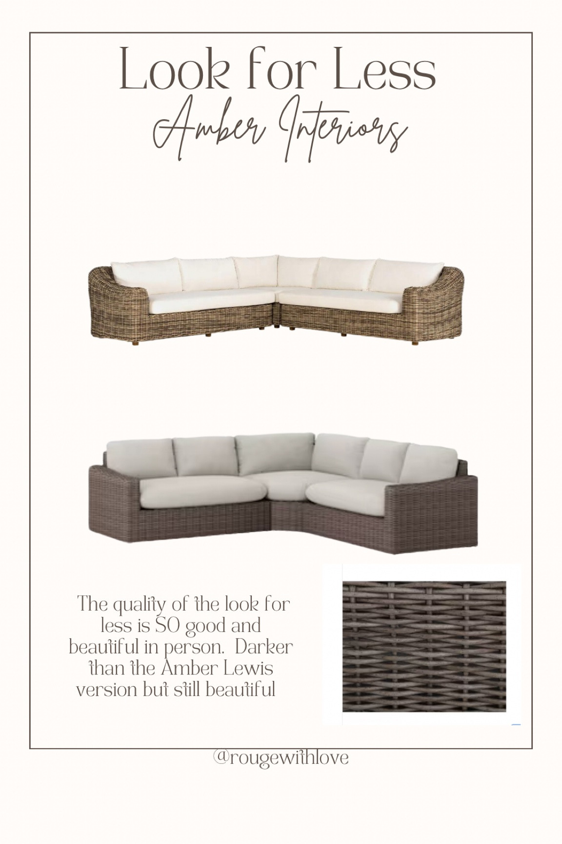 Look for less, designer look for less, amber Lewis, amber interiors, spring arrivals, outdoor sofa, sectional, patio furniture, outdoor furniture 

#LTKFind #LTKhome #LTKSeasonal