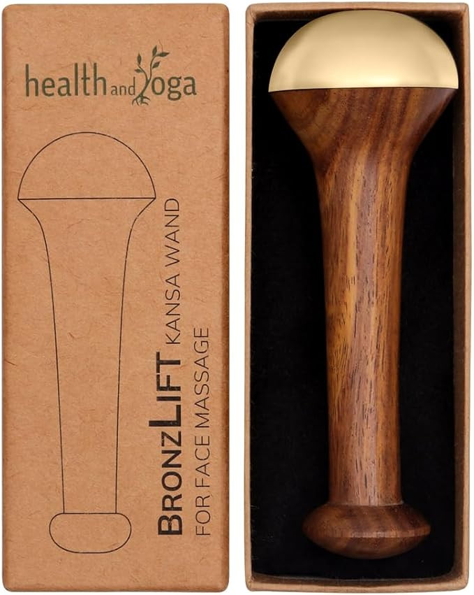 HealthAndYoga™ BronzLift Kansa Face Massager - Benefits of Bronze - Restoring Luster through De... | Amazon (US)