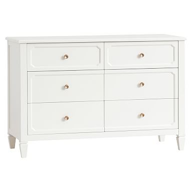 Auburn Wide Dresser, Simply White | Pottery Barn Teen