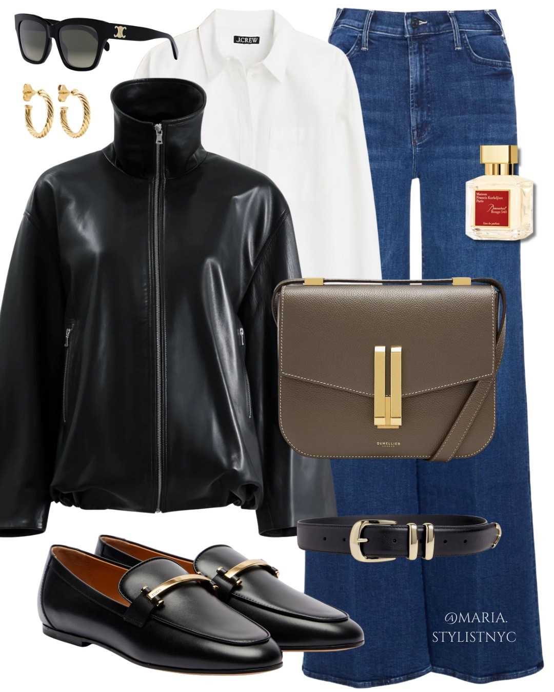 Black leather jacket, white shirt, blue jeans, loafers outfit 🖤💙✨

#LTKShoeCrush #LTKSeasonal #LTKStyleTip