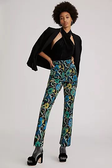 Maeve Kick Flare Trouser Pants | Anthropologie (US)