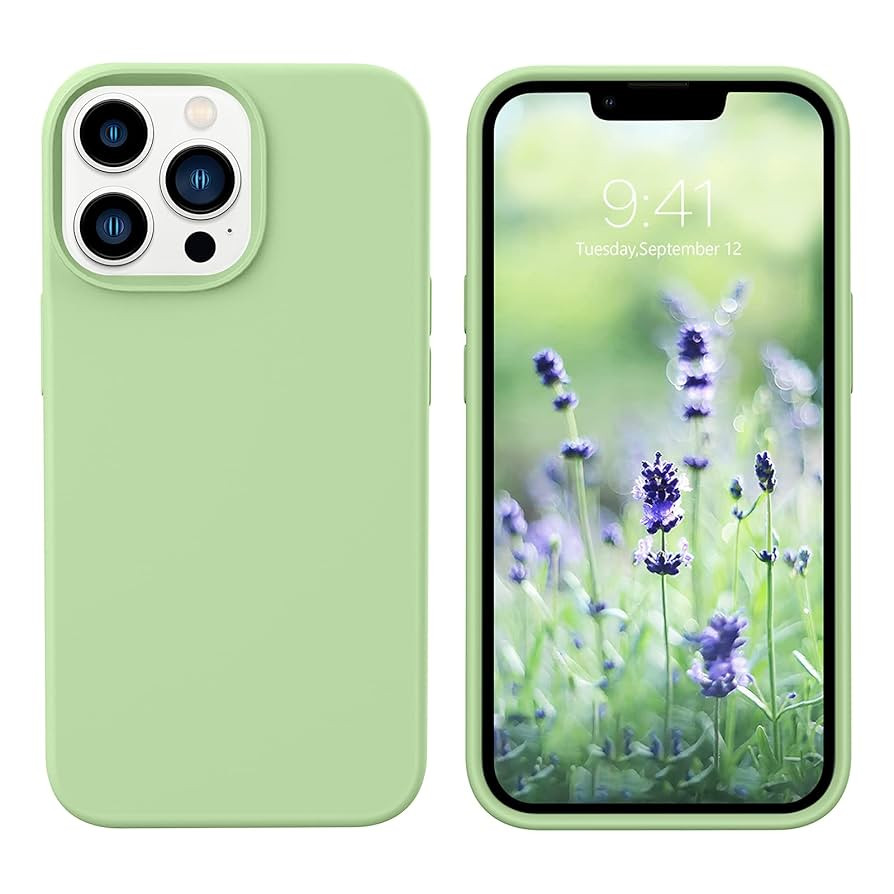 GUAGUA Compatible with iPhone 13 Pro Max Case 6.7 Inch Liquid Silicone Soft Gel Rubber Slim Thin ... | Amazon (US)