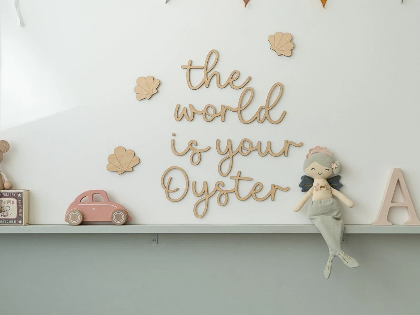 The World is Your Oyster Wooden Nursery Wall Art Sign - Etsy UK | Etsy (Global)