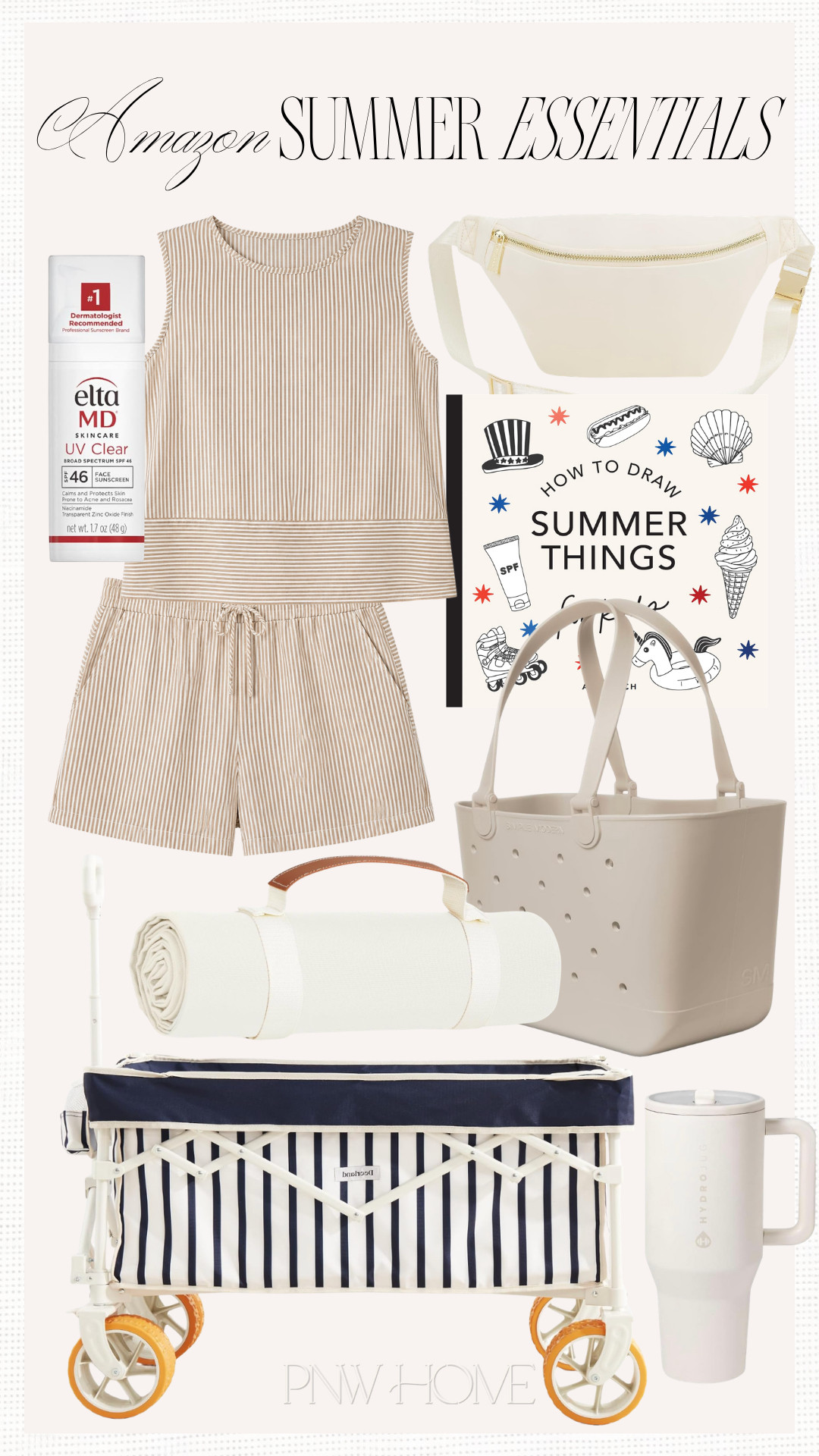 Summer essentials for mom on Amazon!

Beach wagon, picnic blanket, water bottle, water tumbler, waterproof bag, tote bag, kids activity book, belt bag, mom outfit, mom style, face sunscreen matching set, linen set, neutral set, tan shorts, tan shirt 

 #LTKdayinmylife #LTKmomlife #LTKSeasonal