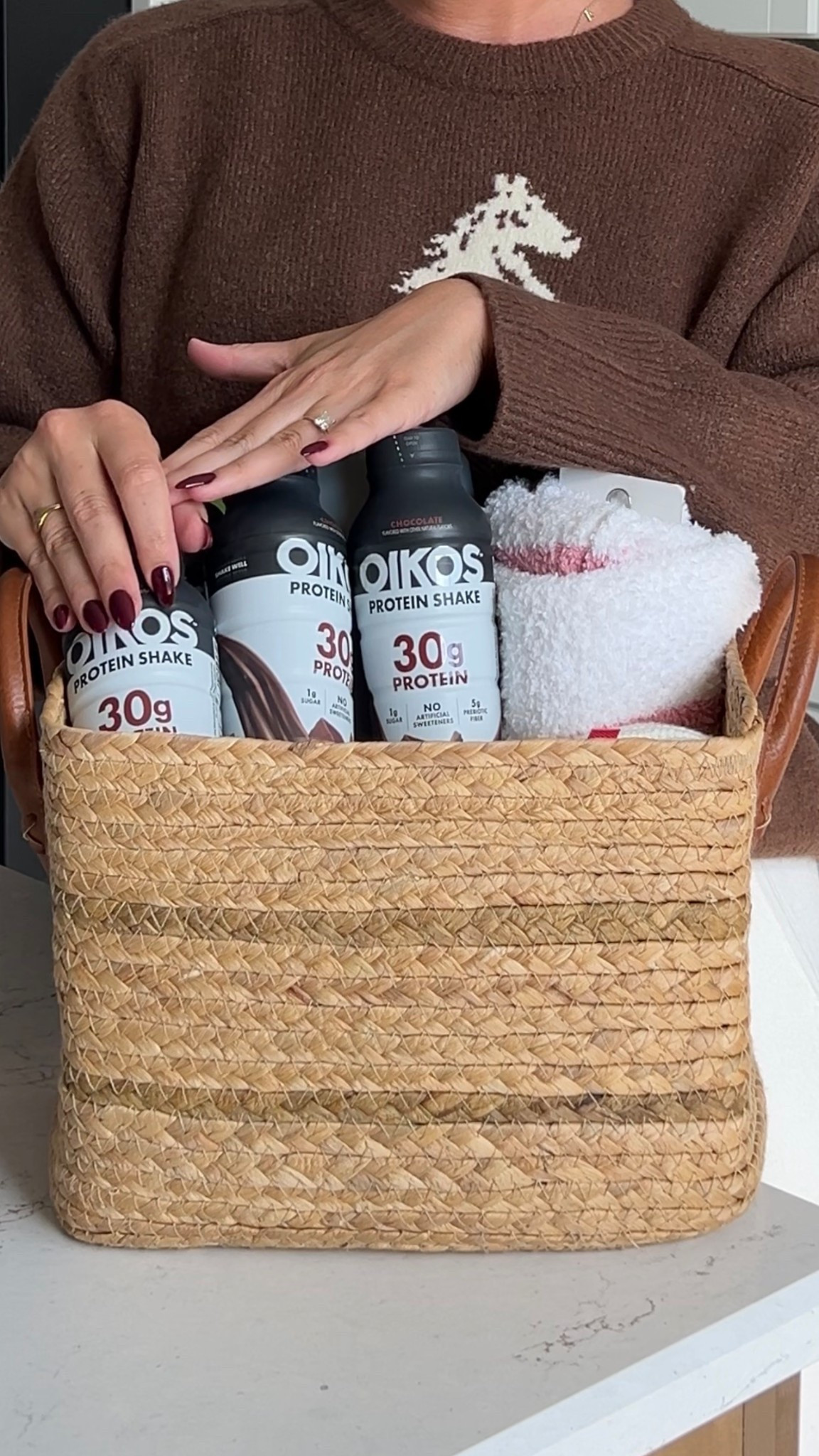 #ad Sister in laws baby shower basket is complete & added some things for her of course! These NEW Oikos protein shakes that just dropped on at Target are a must. 30 grams of protein and we all know moms need their protein more than anyone. You can find them in the protein shake aisle! 


@oikos @target #ad #oikosstrong #oikostarget #targetfinds #targetpartner #target 

#LTKBump #LTKmomlife #LTKBaby