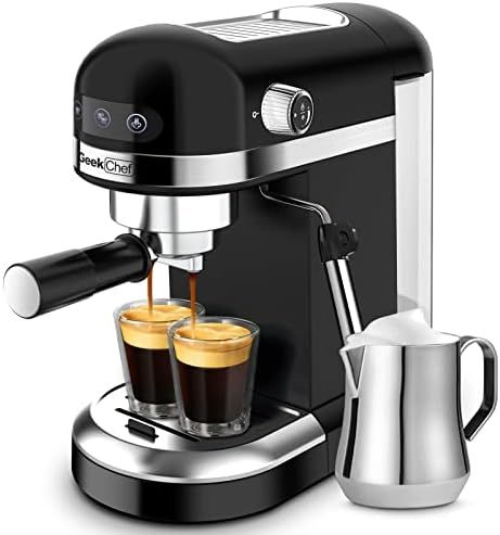 Geek Chef Espresso Machine with Thermal Fast Heating System, Milk Frother Steam Wand, 20 Bar Pump... | Amazon (US)