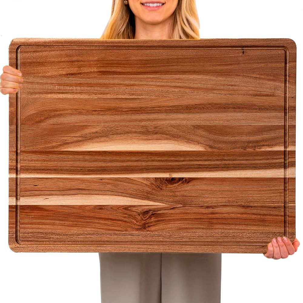 GAOMON 24 x 18 In Acacia Cutting Boardfor Kitchen, XXL Extra Large Charcuterie Cheese Platter Ser... | Amazon (US)