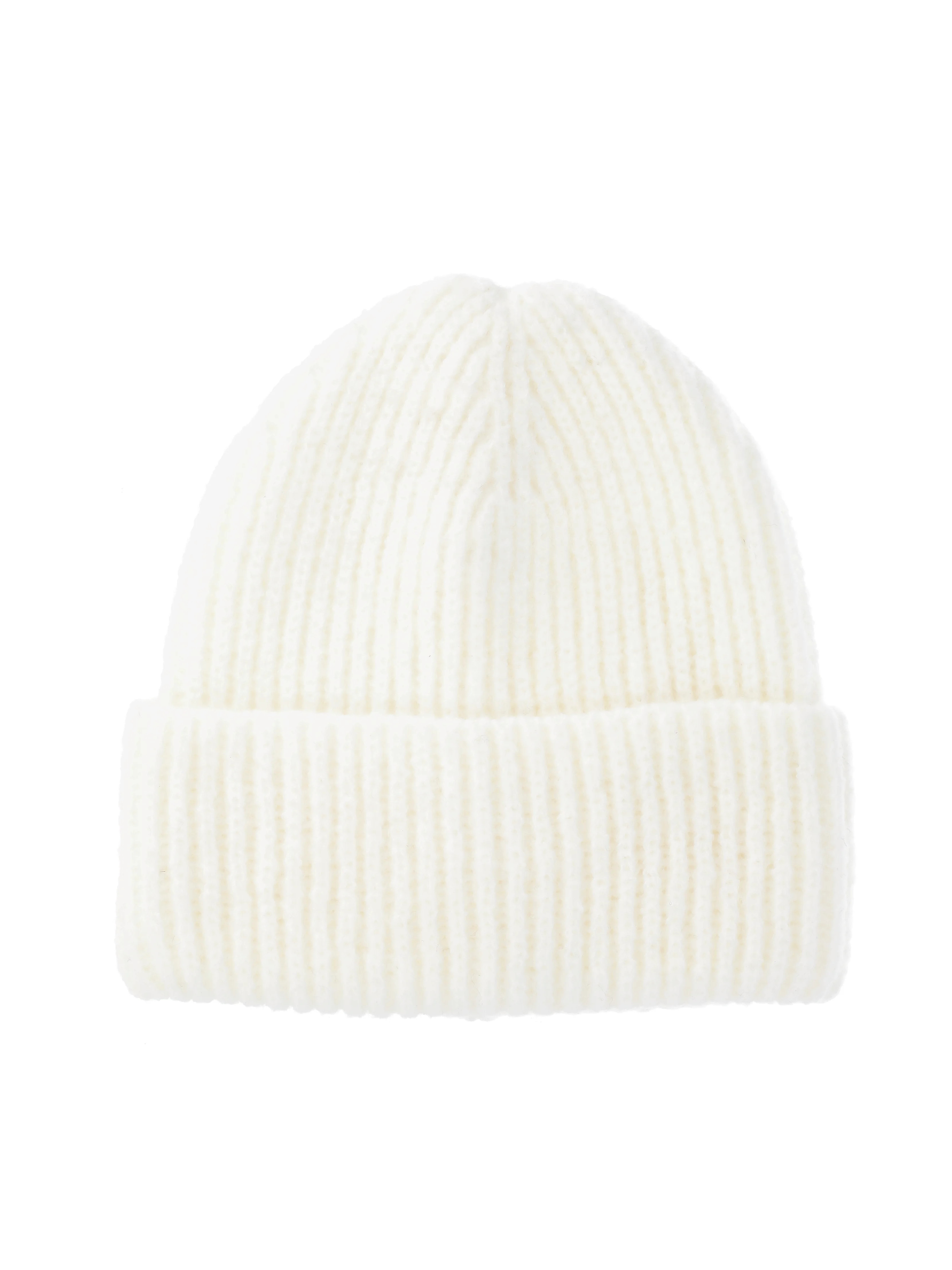 No Boundaries Ribbed Fisherman Beanie, Women's, Winter White | Walmart (US)
