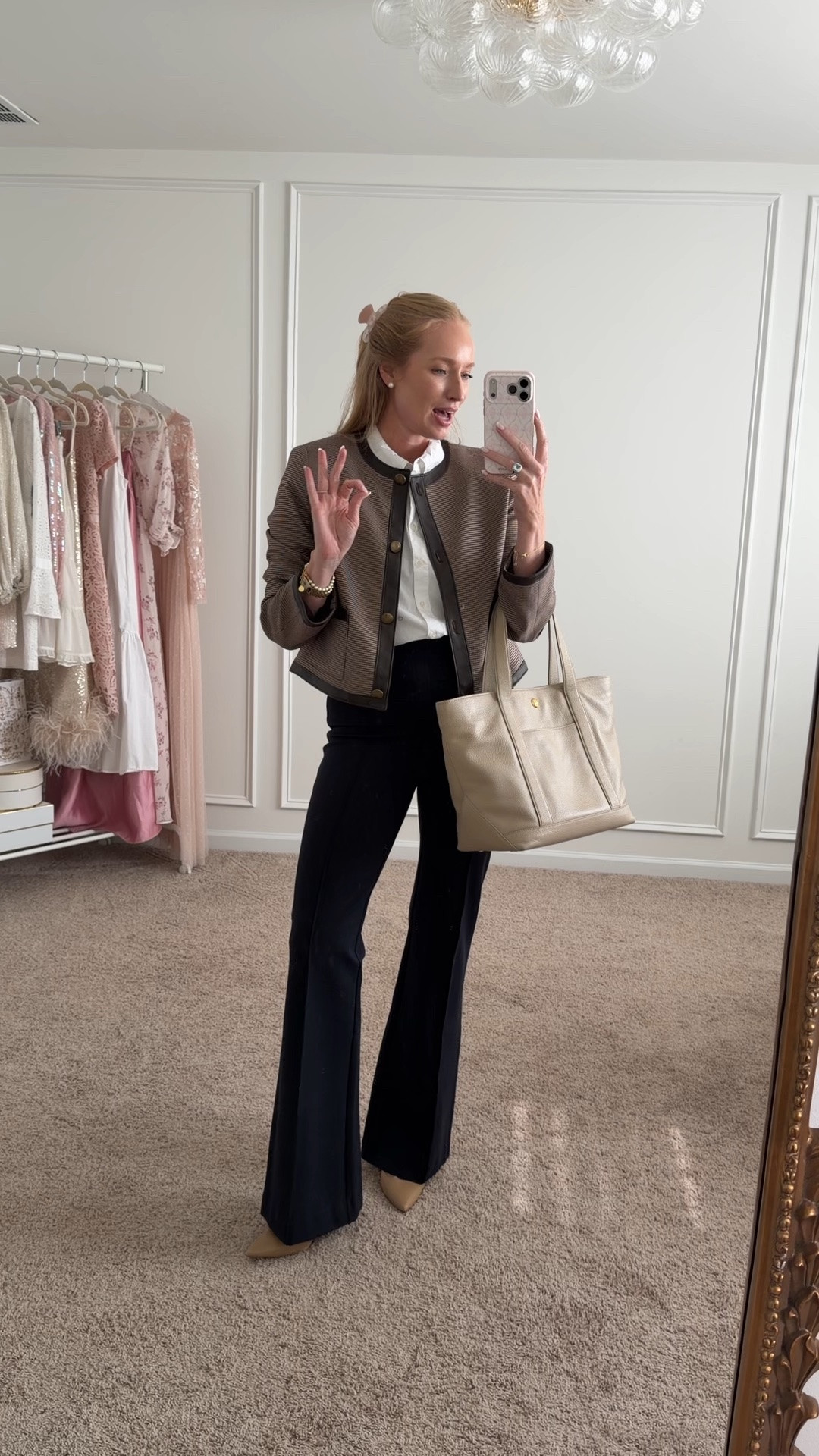 These work pants are an immediate confidence boost! I’ve recommended these pants for years and still haven’t found anything that compares to them. They have multiple style options, but I do find the flare is the most flattering!

Sizing: I’m between a small and medium in these, but I prefer the small for a more flattering, slimming fit. The medium feels more relaxed but gaps slightly at my waist. They have comfortable compression, and I recommend sticking with your usual size!

Spanx is going an extra 30% off sale this weekend 👀 working on rounding up my top picks! 

These aren’t included in the sale but you can use code AMANDAJOHNXSPANX for 15% off your first spanx purchase

Fall work outfit // workwear // work pants // fall jacket // loft haul // loft work outfits //  spanx promo code

#LTKSaleAlert #LTKWorkwear