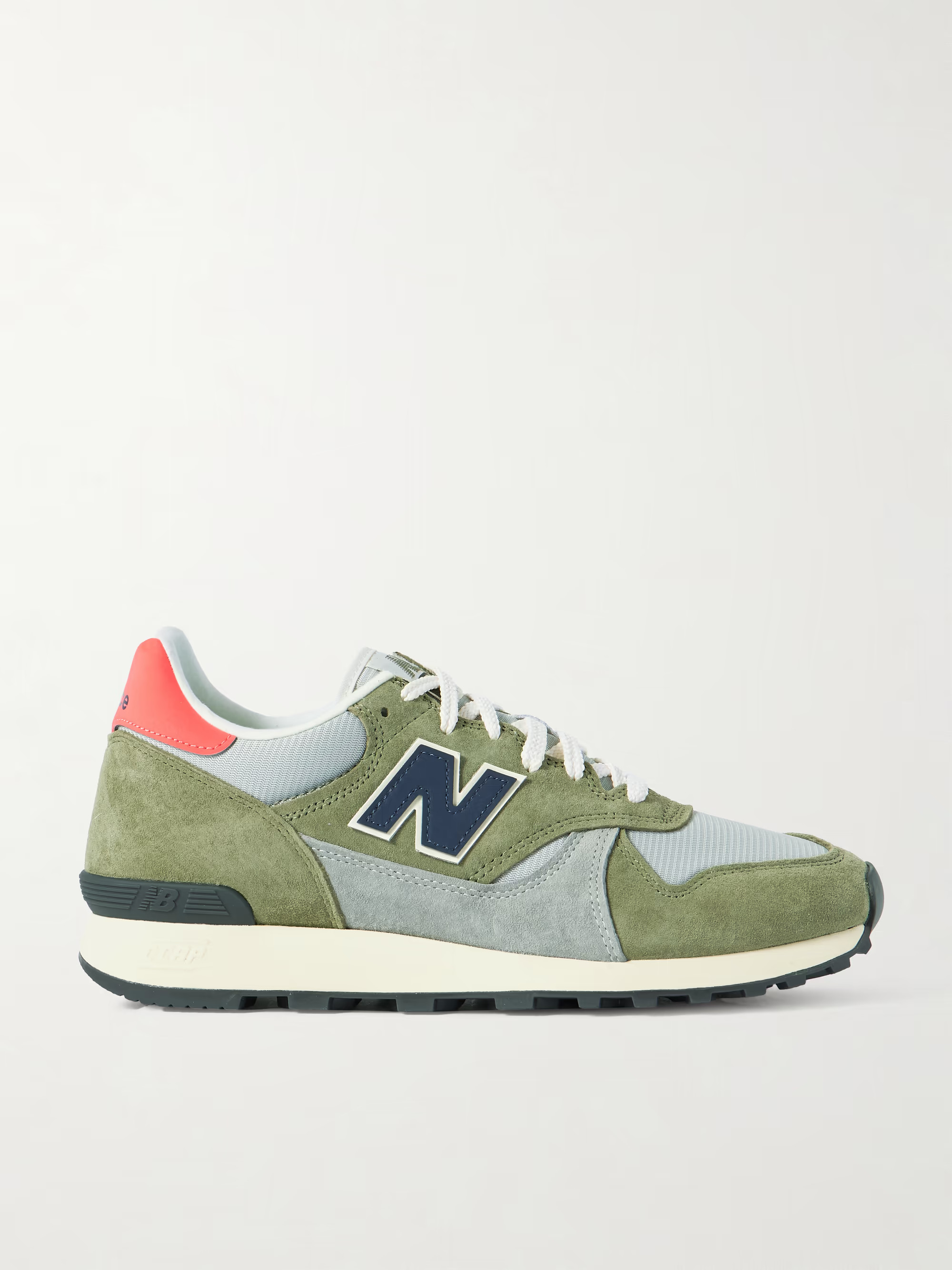 475 leather-trimmed mesh and suede sneakers | NET-A-PORTER (UK & EU)