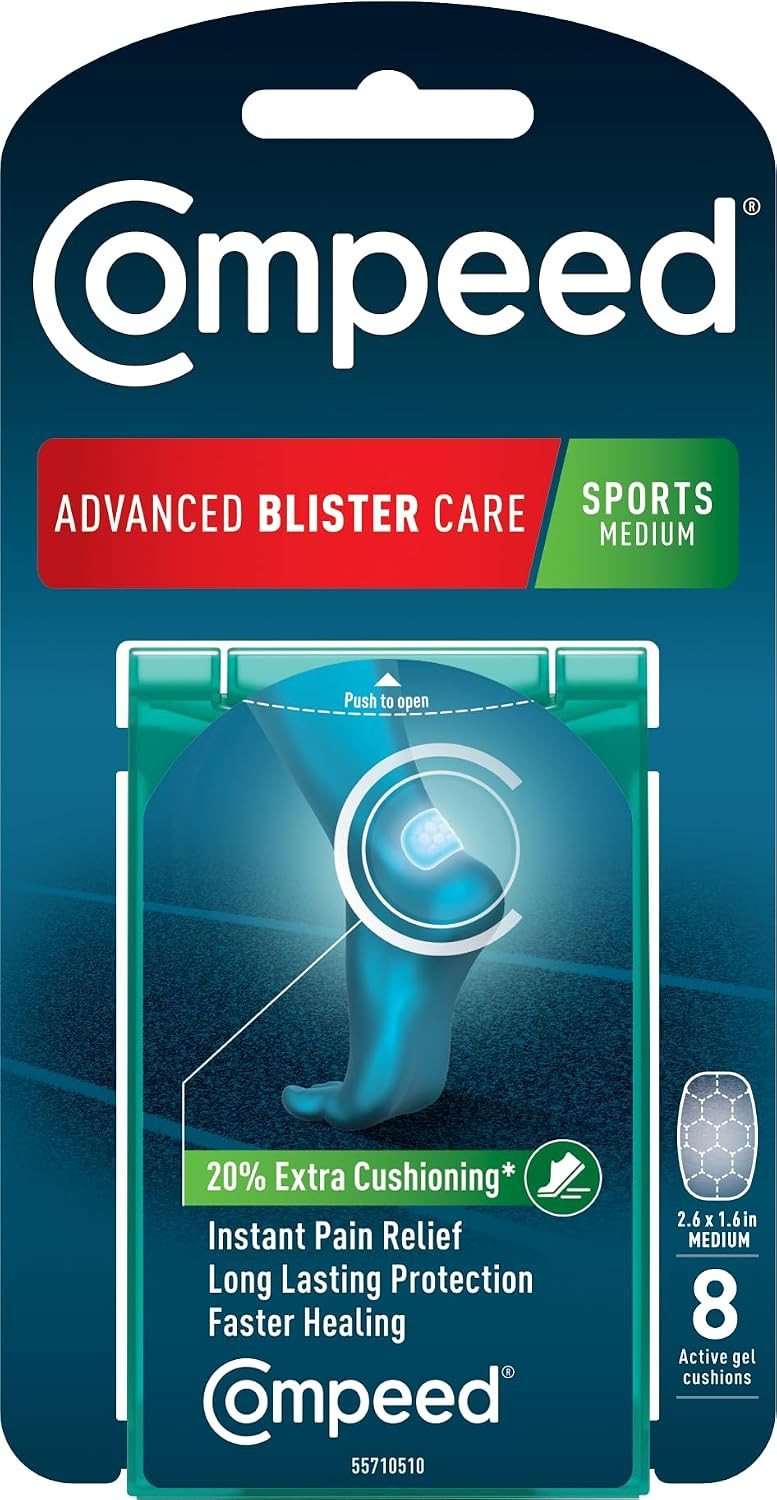 Compeed Advanced Blister Care Pads, Sports Medium, 8 Ct (2 Packs) | Amazon (US)