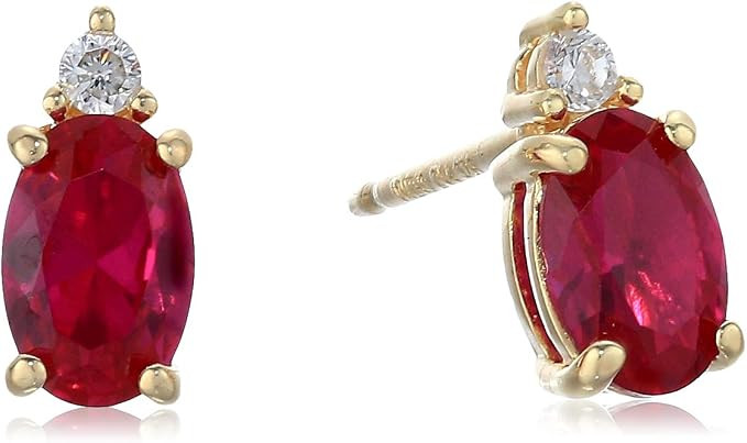 Amazon Essentials 18K Yellow Gold Plated Sterling Silver Stud Earrings (previously Amazon Collect... | Amazon (US)