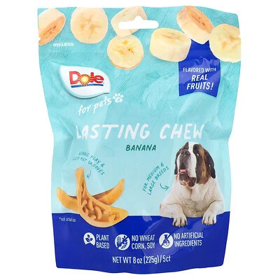 Dole for Pets, Lasting Chew, For Medium & Large Breeds, Banana, 5 Chews, 8 oz (225 g) | iHerb